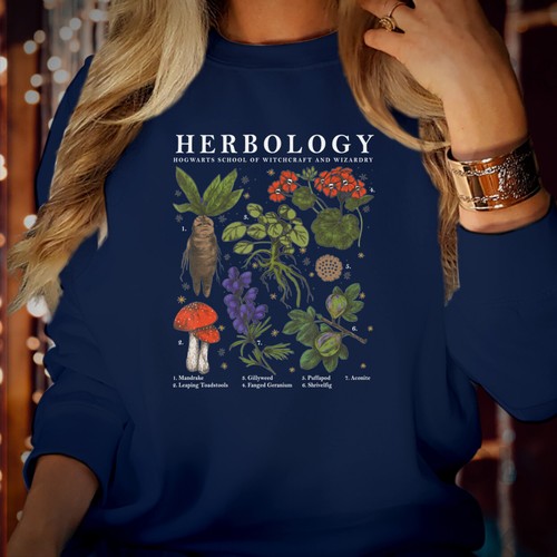 SWEATSHIRT (1763) Kräuterkunde Pflanzen Gartenarbeit Botaniker Liebhaber Halloween Pullover - Bild 9 von 14