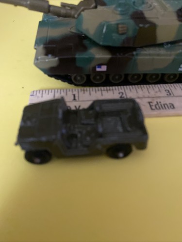 TIGER CAMOFLAUGE TANK WITH PULL BACK ACTION Army Jeep metal - Picture 2 of 11