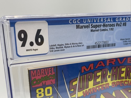 Marvel Super Heroes #8 CGC 9.6 1991 Winter Special 1st Squirrel Girl Appearance - Picture 3 of 7