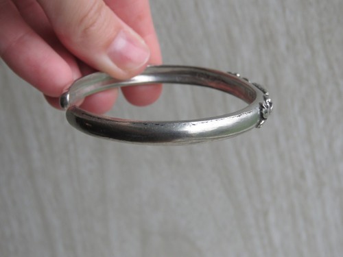 VTG Seagull Pewter Canada Conch Seashell Beach Coastal Bangle Bracelet Adjusts - Picture 13 of 14