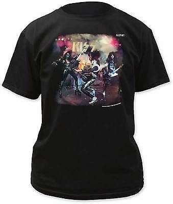 KISS ALIVE ALBUM COVER PAINT ROCK & ROLL DETROIT MUSIC BAND BLACK T SHIRT S-2XL - Picture 2 of 3