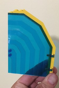 LEGO Lot 2 Trans-Dark Blue Door Assembly from Neptune Discovery Lab 6195 "2662" LEGO Lot 2 Trans-Dark Blue Door Assembly from Neptune Discovery Lab 6195 "2662"