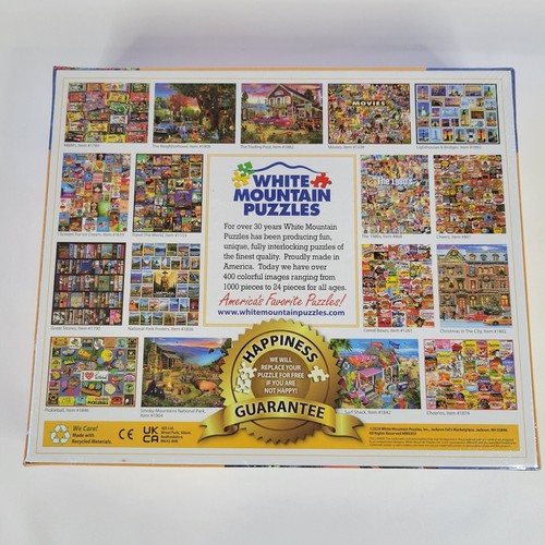 2024 White Mountain Halloween Treats 1000 Puzzle Candy Pumpkin Collage By Eduard - Picture 2 of 10