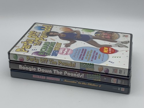 x3 Time Life Richard Simmons DVD Lot Sweatin’ to the Oldies Disco Boogie Party - Picture 6 of 6