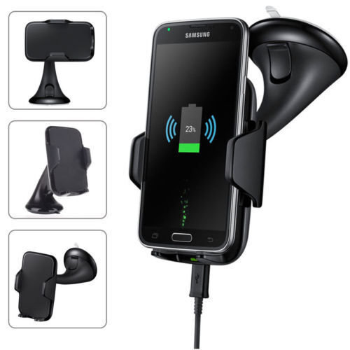 Wireless Car Charging Charger Automatic Mount Clamping Phone Holder For Apple UK - Picture 11 of 12