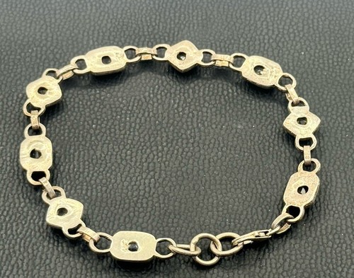 Sterling Silver 925 Natural Peridot Chunky Tennis Bracelet 8" #6 - Picture 3 of 9