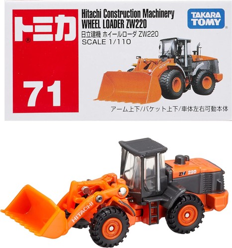 Takara Tomy Tomica No.71 Hitachi Construction Machinery Wheel Loader ZW220 1:110 - Picture 1 of 3