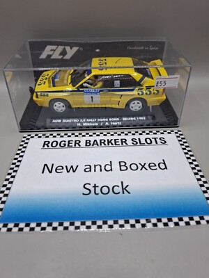 Fly Audi Quattro Rally Hong Kong 555 Beijing 1985 gelb #1 1:32 Slotcar Neu in OVP
