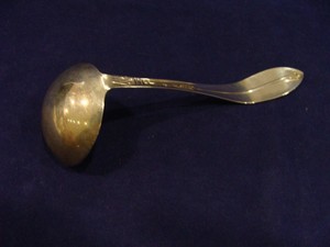 1938-Gadroonette-by-Manchester-Sterling-Silver-Sauce-or-Mayonnaise-Ladle
