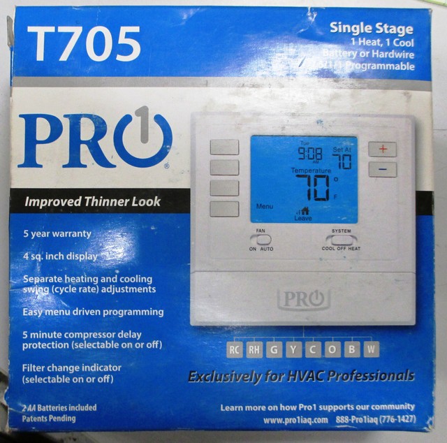 PRO1 T705 Single Stage NEW AL AC Air Conditioner Programmable Digital