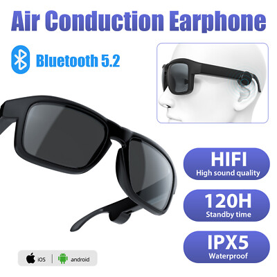 Bluetooth /5.2 Sports Sunglasses Wireless Open-Ear Audio Headsets Smart Glasses