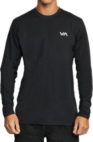 RVCA Herren Schwarz Sport Vent Langarm T-Shirt Pullover Stretch Größe 2XL Neu mit Etikett
