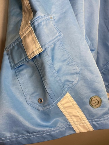 OP Mens Board Shorts Swim Beach Ocean Pacific Surf Boat Light Blue Trunks SZ 34  - Picture 3 of 4