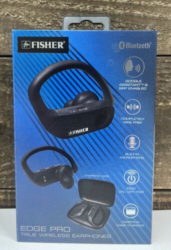 Fisher Edge Pro True Wireless headphones w/ Microphone Bluetooth V5.2 NEW - Picture 6 of 7