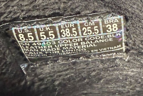 Zapatos negros Skechers para mujer 8,5 calce relajado ciclistas navajo zapatillas sin cordones gamuza - Imagen 6 de 7