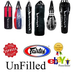 Details About Fairtex Muay Thai Heavy Bag Leather For Kick Boxing K1 Mma Unfilled