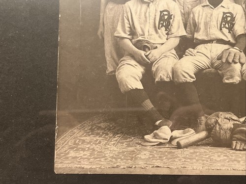 ANTIQUE HIGH SCHOOL RAHWAY NEW JERSEY 1905 BASEBALL TEAM PHOTO AFRICAN AMERICAN - Picture 12 of 24