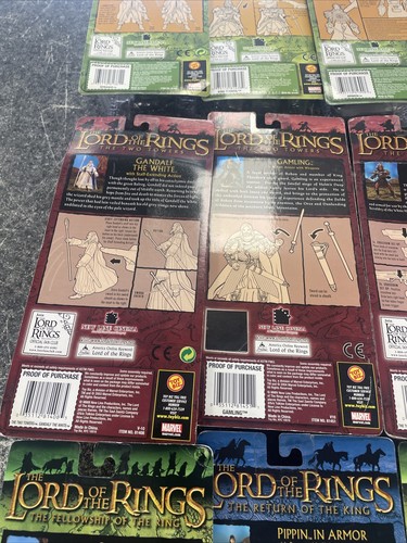 Lote de 9 figuras ToyBiz de El Señor de los Anillos (2003-2004) - ¡Gandalf, Boromir y más! - Imagen 11 de 14