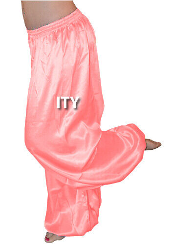 Satin Harem Pant Yoga Genie Trouser Belly Dance Pantaloons Aladdin Halloween - Picture 23 of 31