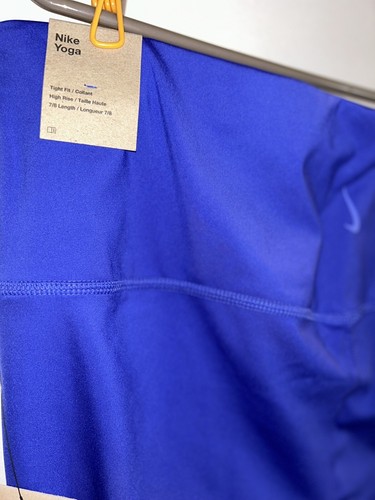 Nike Yoga Leggings Women Dri-Fit Pants High Rise Blue Training DR7800-430 Sz 2X - Picture 4 of 5