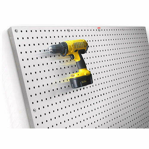PegBoard X2 - 21.5in x 45.5in Brushed Aluminum Panel PegBoard X2 - 21.5in x 45.5in Brushed Aluminum Panel