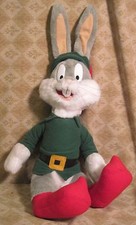 BUGS BUNNY IN CHRISTMAS ELF SUIT PLUSH TOY 1998 Warner Brothers