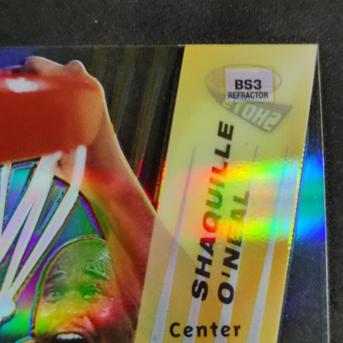 1997-98 Bowman's Best Shots Refractor Shaquille O'Neal #BS3 Los Angeles Lakers  - Bild 5 von 7