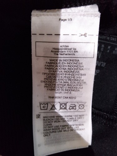 Addidas Black Mens Medium Running Short Half Tights - Picture 5 of 5