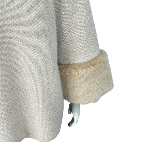 Chaqueta Columpio Hecha en Italia Para Mujer Talla Mediana Manga 3/4 Mob Wife Piel Sintética - Imagen 8 de 10