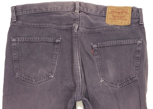 Levi's 501 Made in USA Men Purple Straight Regular Jeans W36 L26 (102647) - Picture 4 of 10