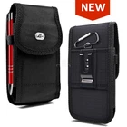 For Motorola Moto G 5G 2025 Heavy Duty Nylon Belt Clip Case Pouch w. Pocket