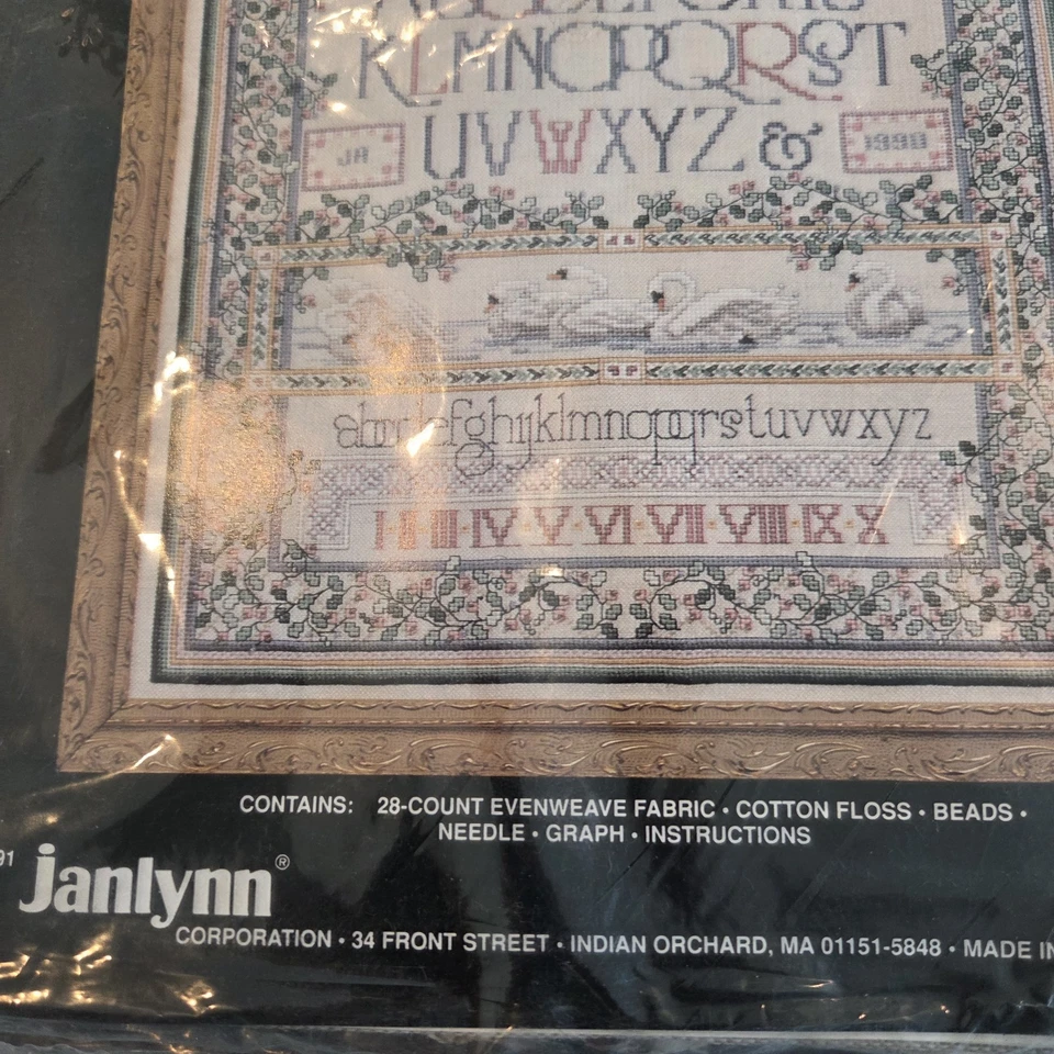 Janlynn English Cottage Sampler Kit Punto de Cruz 112-21 De Colección 1991 Foto 3 de 4