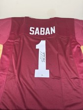 Nick Saban Signed Custom Jersey (Beckett)