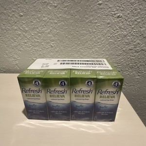 Refresh Relieva Lubricant Eye Drops 36 total ml in 12 bottles of 3 ml each 