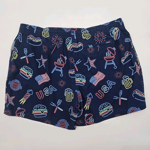Chubbies Badehose Herren XXXL 5,5 Inch Blau Neon 4th July Slip Mesh Liner  - Bild 4 von 12