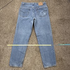 Vintage Levi's 550 Jeans 38x34 (fits 36x33) Relaxed Taper Blue Denim Made in USA