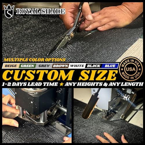 Fence Privacy Screen Cover Windscreen with Heavy Duty Brass 6' x 50' White - Picture 3 of 7