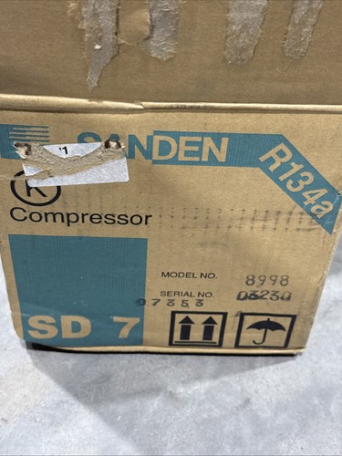 A/C COMPRESSOR SD7H13 - SINGLE GROOVE CLUTCH SANDEN 8998 - Bild 2 von 4