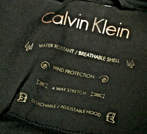 Calvin Klein Women's Raincoat Size S Black Water Resistant Breathable Used F1 - Picture 8 of 10