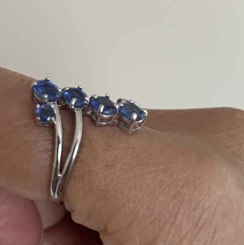 JTV Kyanite Rhodium Over Sterling Silver Ring 1.74ctw - Picture 3 of 7