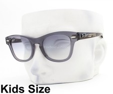 Ray-Ban Kids Sunglasses RJ9707S 7128/19 Transparent Gray 44mm Kids Size Pouch