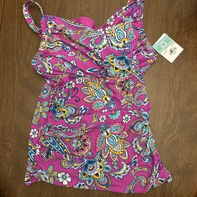 Sunsets Marrakesh Serena Underwire Tankini Swim Top, US 34E/32F/30G