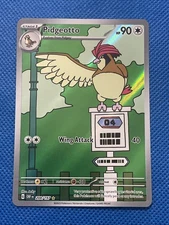 Pokémon Pidgeotto TCG Sv03: Obsidian Flames Holo Illustration Rare Card 208/197