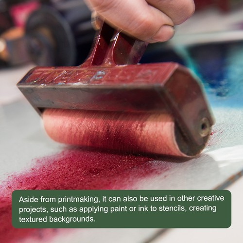 Rubber Roller Brayer Printmaking Ink Print Spreading Brush Tool for Printing 3" - Photo 5 sur 5