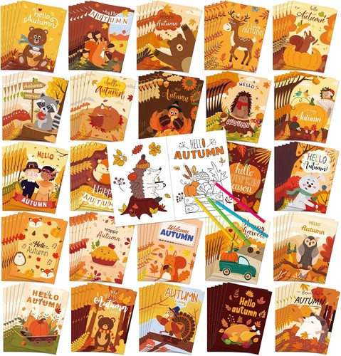 Party Goodie Bag Fillers - 144 Pumpkin Coloring Books - Bild 3 von 9