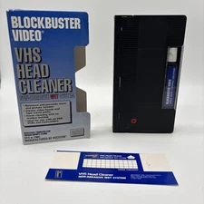 Vintage Blockbuster Video VHS Head Cleaner VHS Wet System 1993