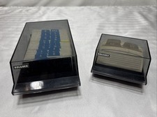 Vtg Rolodex Set S-300C And VIP-24C With Blank Cards