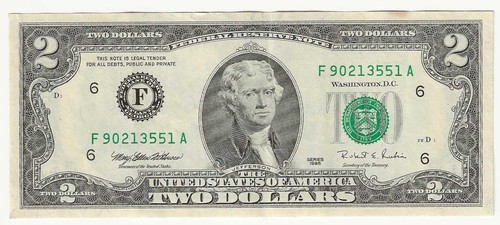 Three $ 2.00 bills - Picture 6 of 7