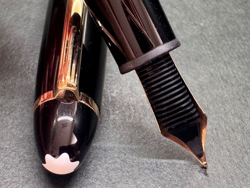 MONTBLANC MEISTERSTUCK 147 TRAVELLER Black GT Cartridge Fountain Pen 14K 585/F - 第 12/24 張圖片