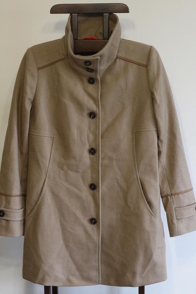 Women Cinque Coat Beige Wool 34 / XS / 42